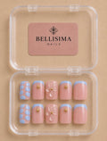 Baby Pink & Blue Handmade Press-On Nails Size-Medium